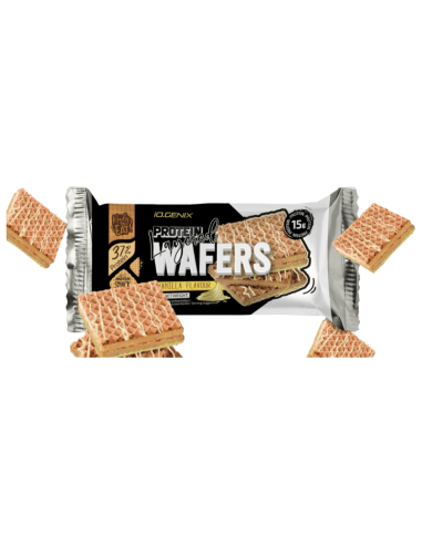 Protein Wafers, sabor Vainilla, 15 gramos - Iogenix.