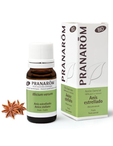 Aceite esencial, Anís estrellado, BIO, 10ml - Pranarom.