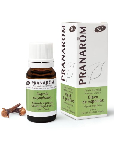 Aceite esencial, Clavo de especias, BIO, 10 ml - Pranarom.