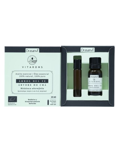 Aceite esencial, Árbol del té, BIO, 10ml - Vitaroms.