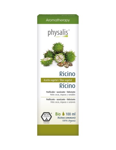 Aceite vegetal, Ricino, BIO, 100ml - Physalis.