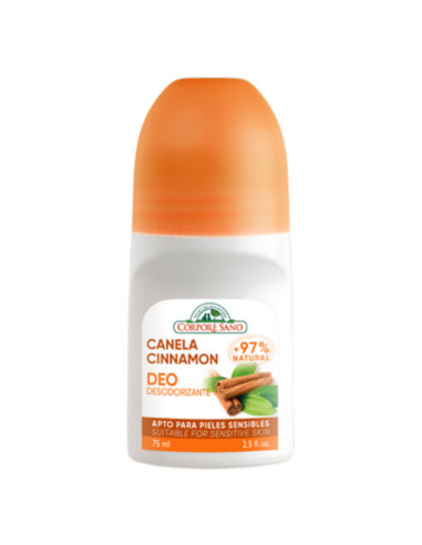 Desodorante roll-on, canela, 75ml - Corpore Sano.