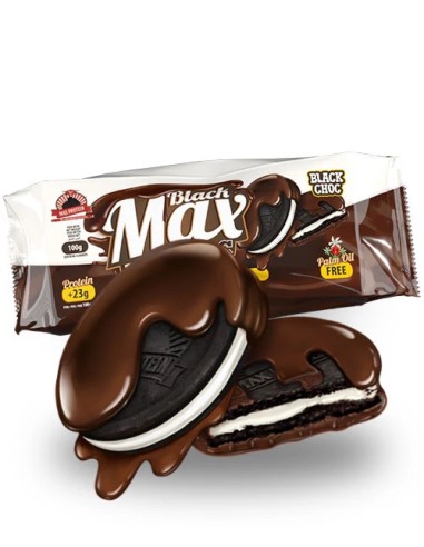 Galletas, Black Max, sabor Chocolate, 4 unidades -  Max Protein.