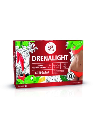 Drenalight Hot Plus, 20 ampollas - Dietmed.