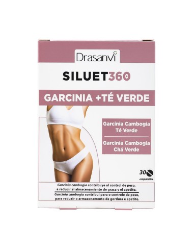 Garcinia + Té verde, Siluet 360, 30 comprimidos - Drasanvi.