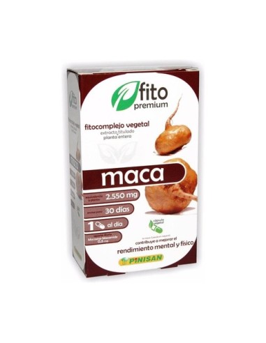 Maca, 30 cápsulas - Pinisan.