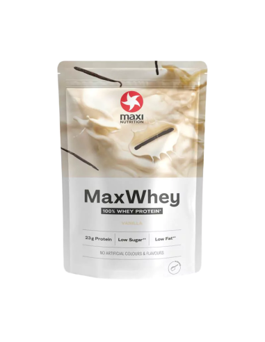 MaxWhey, Protein Powder, sabor Vainilla, 420 gramos - MaxiNutrition.