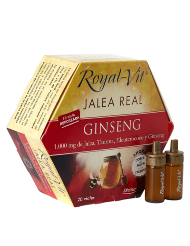Jalea Real  Ginseng Plus, 20 viales - Dietisa.