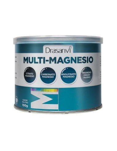 Multi-Magnesio en Polvo sabor Neutro, 100 gramos - Drasanvi