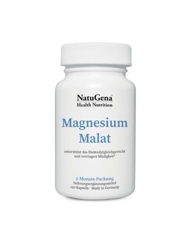 Malato de Magnesio, 120 cápsulas - NatuGena.