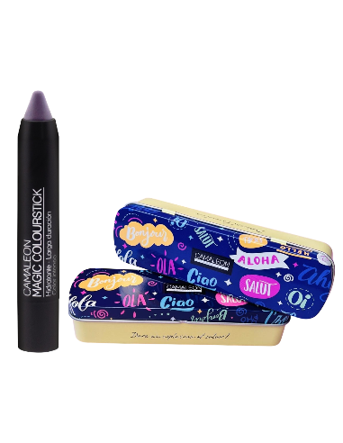 Lata edición especial, Pintalabios gris - Camaleon Cosmetics.