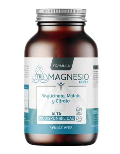 Magnesio Triple, 60 cápsulas. Webotanix.