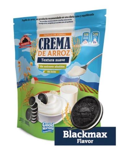 Crema de arroz, sabor Black Max, 1Kg - Max Protein.