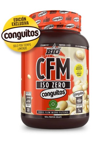 Proteína, CFM ISO ZERO, sabor Conguitos chocolate blanco, 1Kg - BIG.