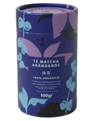 Té Matcha Arándanos, 100 gramos - Matchaflix.