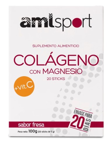 Colágeno con magnesio+Vit C, 20...