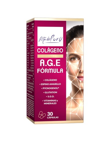 Colágeno, A.G.E Fórmula, 30 cápsulas - Estado puro.