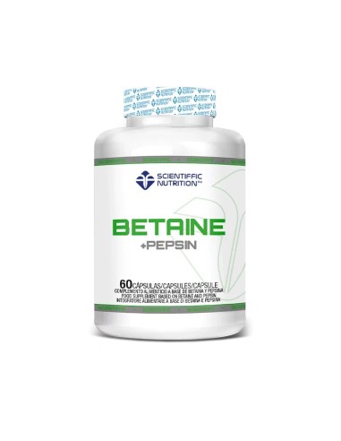 Betaina y Pepsina, 60 cápsulas - Scientiffic Nutrition.