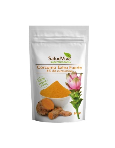 Cúrcuma, ECO, 80 gramos - Salud Viva.