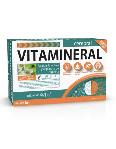Vitamineral Cerebral, 30 ampollas -...