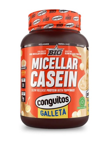Caseina, sabor Conguitos galleta chocolate blanco, 1Kg - BIG.