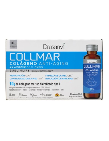 Collmar Antiaging, 10 viales de 50ml, sabor Melocotón - Drasanvi.