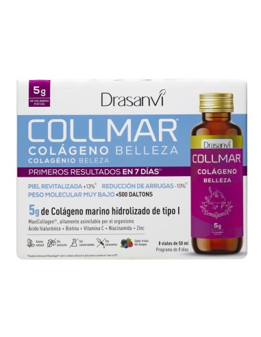 Collmar Belleza, 8 viales 50 ml, sabor Frutos del bosque - Drasanvi.