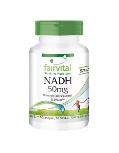 NADH, 50 mg, 60 cápsulas - Fairvital.