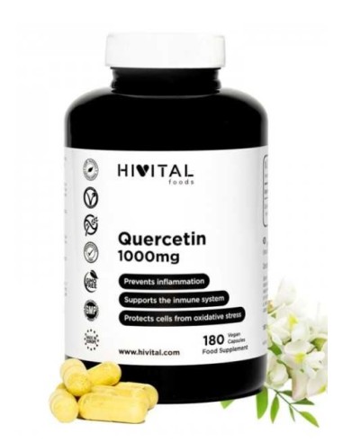 Quercetina, 1000 mg, 180 cápsulas -...