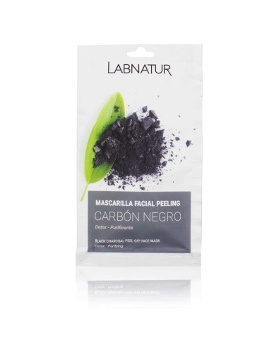 Mascarilla Facial Peeling Carbón negro, 10ml - Labnatur.