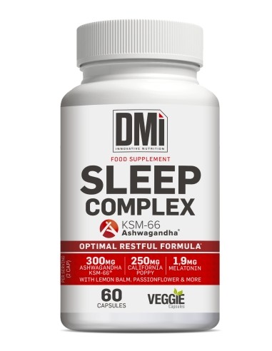 Sleep Complex, Melatonina, Ashwagandha KSm-66, 60 vegcaps - DMI