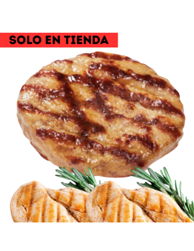 Hamburguesa, Pollo, - Fitness Burger.