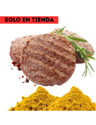 Hamburguesa, Pollo Indian - Fitness Burger.