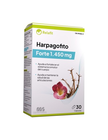 Harpagofito, 1450 mg, 30 cápsulas - Relafit.