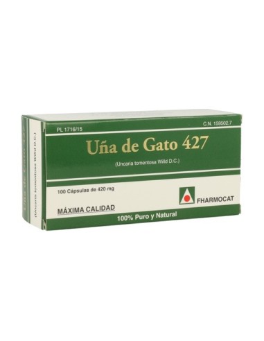 Uña de Gato, 100 cápsulas - Fharmocat.