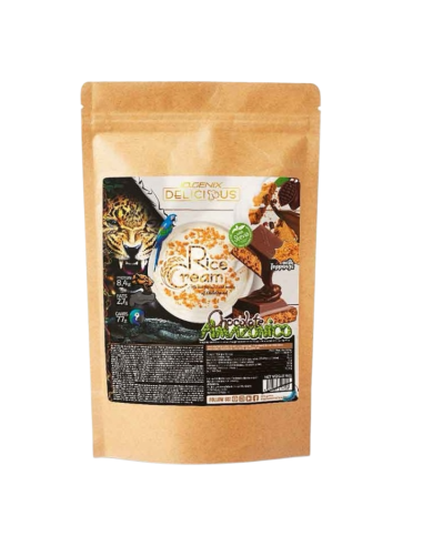 Harina de arroz, sabor Chocolate Amazónico, 1Kg - Iogenix.