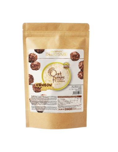 Copos de avena, sabor Bombón Rocher, 1Kg - Iogenix.