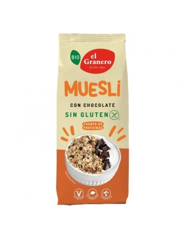 Muesli con chocolate, 375 gramos - El Granero.