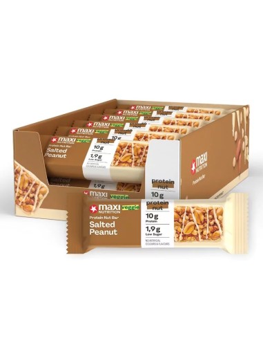 Barrita sabor cacahuete salado, 46 gramos - Maxi Nutrition.