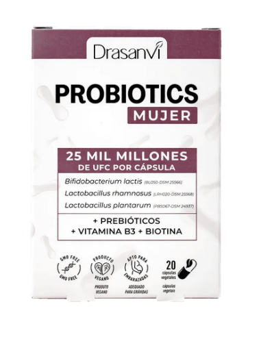 Probiotics, 20 cápsulas, Mujer -...