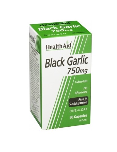 Ajo Negro, 750 mg, 30 cápsulas - Health Aid