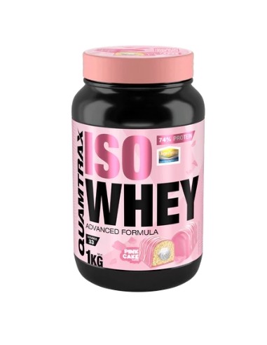 Proteína ISOWHEY, sabor Pink Cake, 1Kg - Quamtrax.