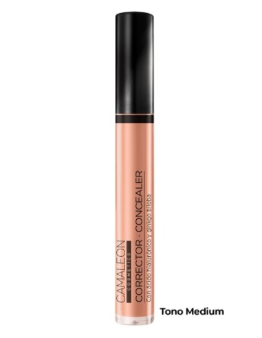 Corrector de Ojeras, Tono Medium - Camaleon Cosmetics.