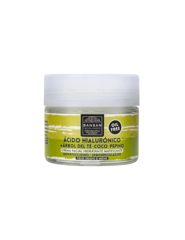 Crema Facial, Árbol del Té y Ácido...