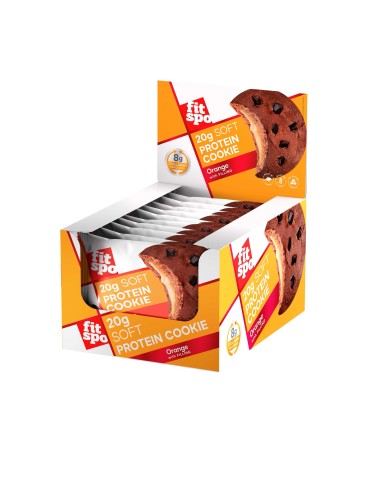 Galleta Proteica, sabor Naranja, 70 gramos - FitSpo.