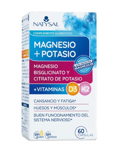 Magnesio + Potasio, 60 cápsulas -...