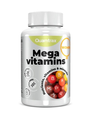 Mega vitaminas, mujer, 60 tabletas - Quamtrax.