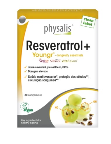 Resveratrol +, 30 comprimidos - Physalis.