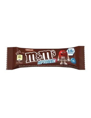 Barrita M&M, chocolate, 51 gramos.
