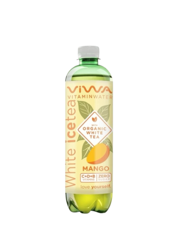 Bebida de Té blanco, sabor mango, 600ml - Viwa.